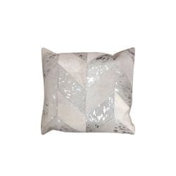 Cow Hide Leather Cushion - 007FULLEWHT12