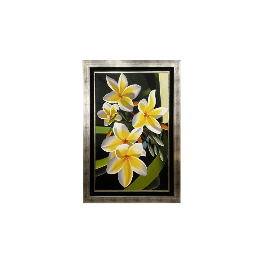 Yellow Frangipani Oil Painting