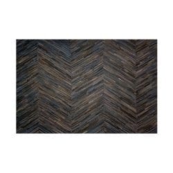 Cowhide Leather Rug - 06817DKBRIN