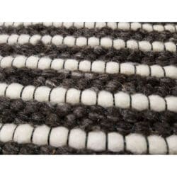 Wool Range - Nordic Plain Rugs - 08817BKIVIN