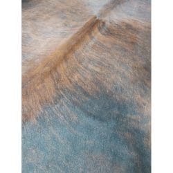 Cowhide Leather Rug - 11519DBRWHLBRIN