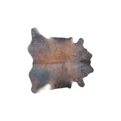 Cowhide Leather Rug - 11519DBRWHLBRIN