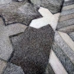 Cowhide Leather Rug - 12919GRLBRIN