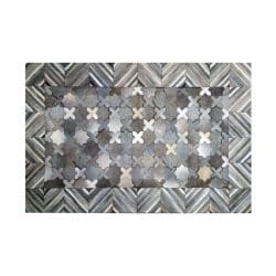 Cowhide Leather Rug - 12919GRLBRIN