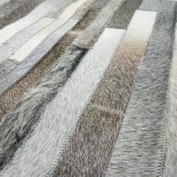 Cowhide Leather Rug - 133A19GRLBRIN