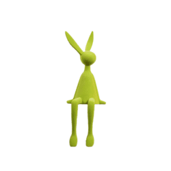 Sitting Bunny - Green